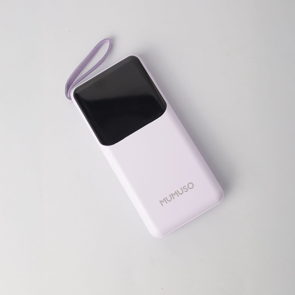 Batería Portátil 3 en 1 con 10000 Mah Morado