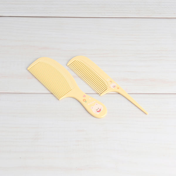 Juego De Peines De 2 Piezas Para Niños Amarillo