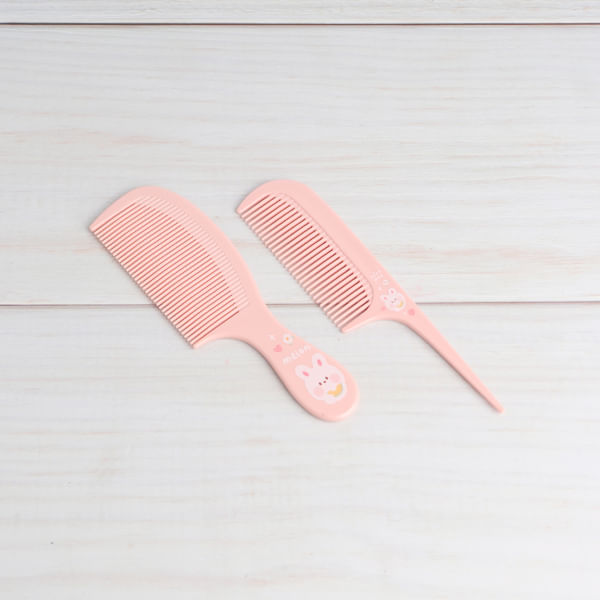 Juego De Peines De 2 Piezas Para Niños Rosa
