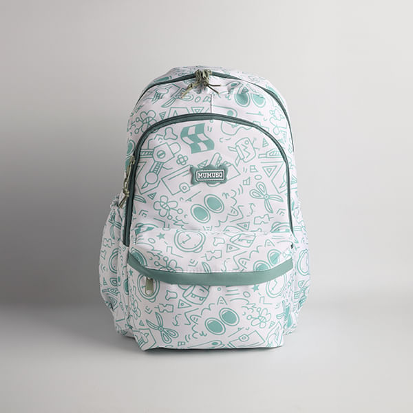 Mochila Con Graffiti Interesante Verde