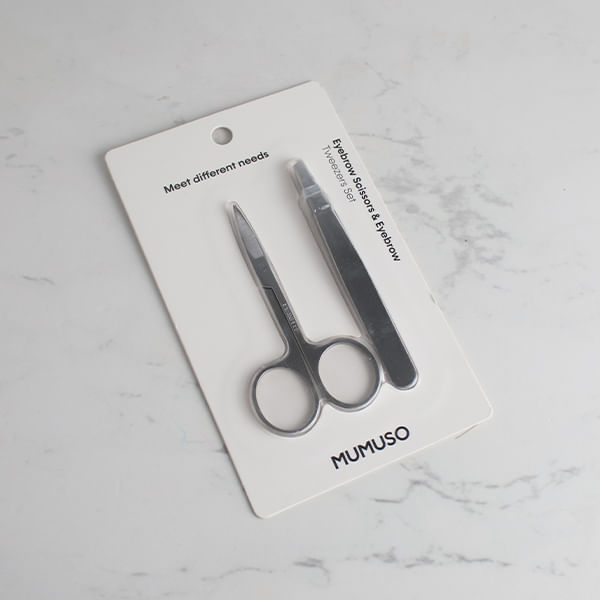 Set De Tijeras Y Pinzas Para Cejas