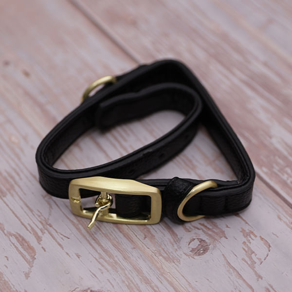 Collar para Mascotas Marrón Oscuro - Talla S