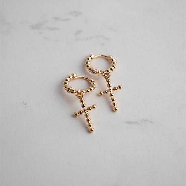 Aretes Argolla Con Dije De Estrella Dorado