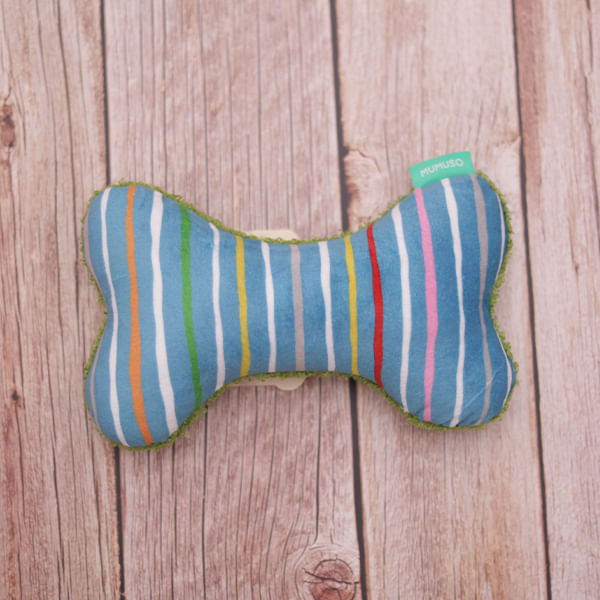Juguete hueso de peluche para mascotas