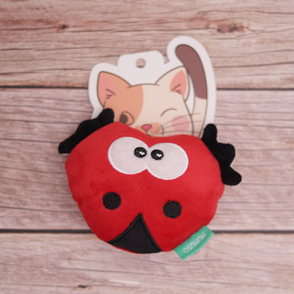 Juguete mariquita de peluche para mascotas