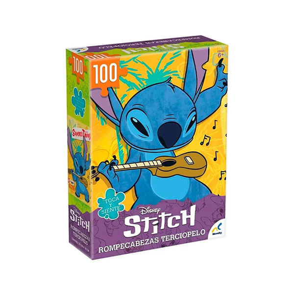 Rompecabezas De Terciopelo Cien Piezas Stitch Disney
