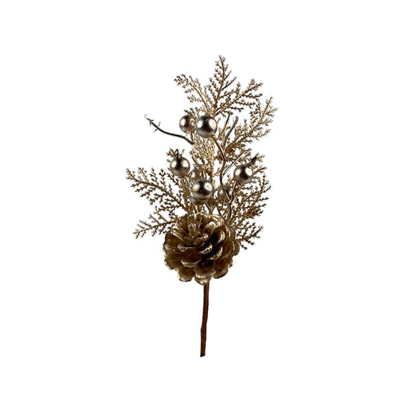 Ramo Decorativo Gold Champagne De Navidad