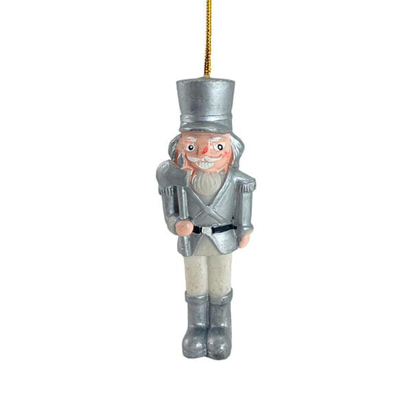 Soldado Decorativo Plateado De Navidad
