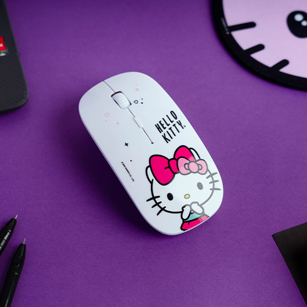 Mouse Inalambrico Hello Kitty Blanco