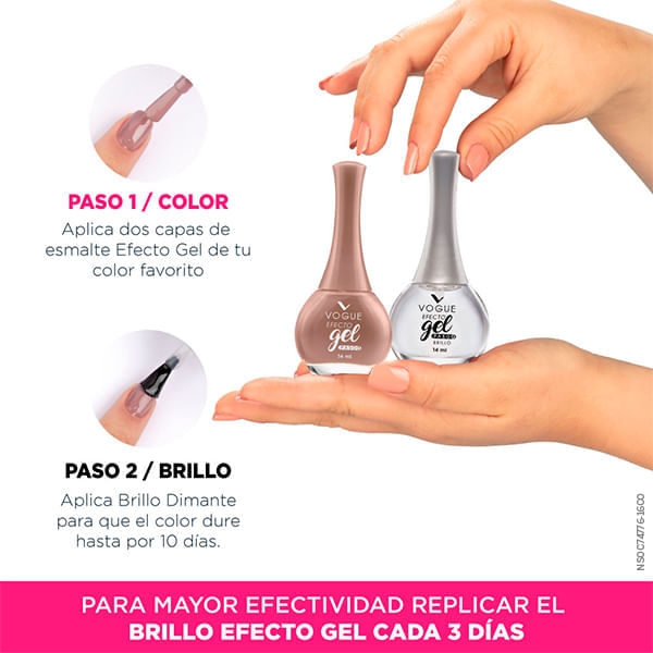 Esmalte Vogue Efecto Gel Sentir 14Ml