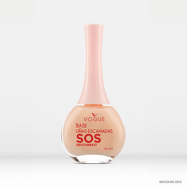 Base De Uñas Escamadas Vogue Tono Nude 14Ml
