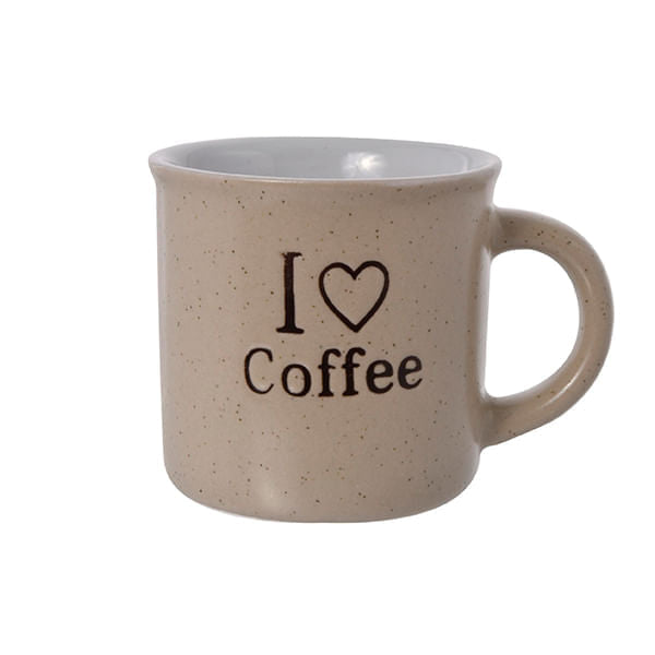 Taza Modelo I Love Coffe Beige