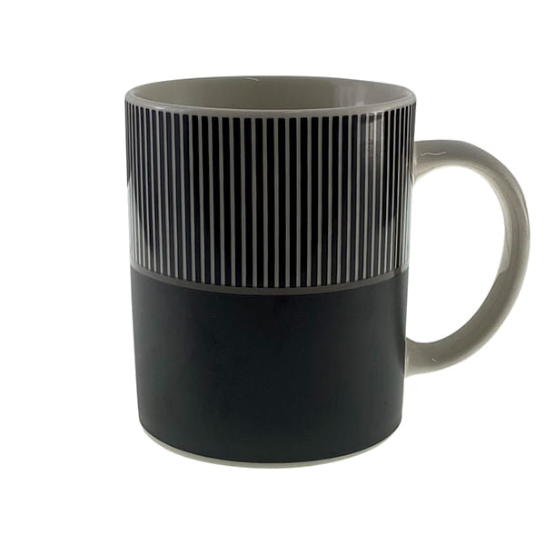 Taza Modelo Negro Con Rayas