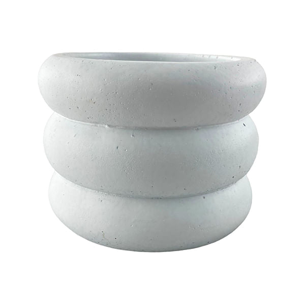 Maceta Modelo Cemento Blanco