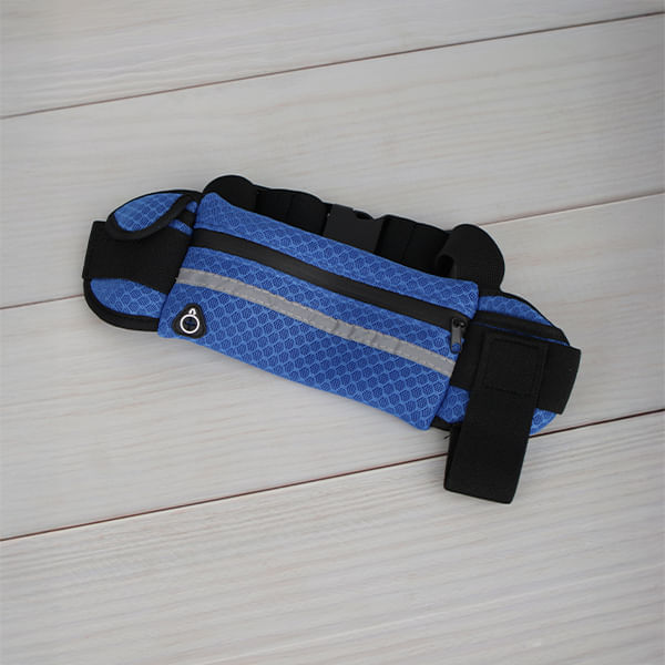 Canguro Fitness de Malla Transpirable Azul