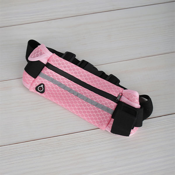 Canguro Fitness de Malla Transpirable Rosa