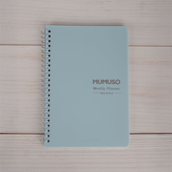 Cuaderno Espiral - Plan Semanal Color Azul
