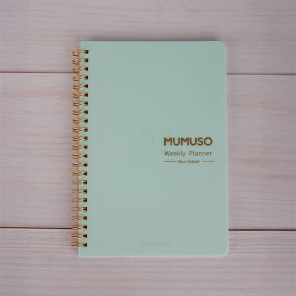 Cuaderno Espiral - Plan Semanal Color Verde