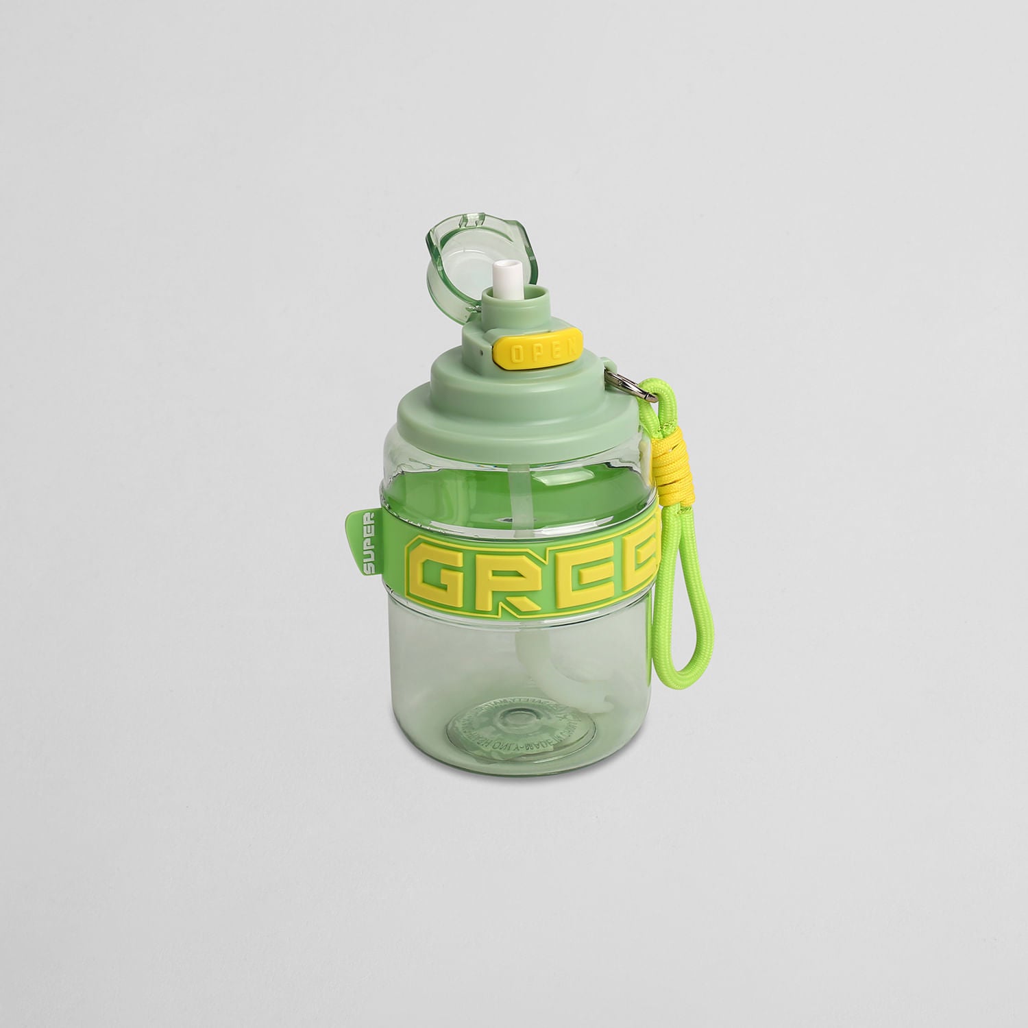Botella Portátil con Sorbete Verde
