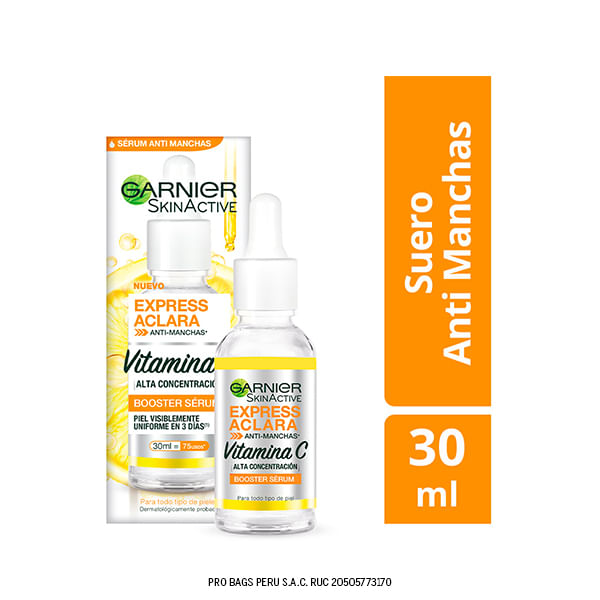 Sérum De Vitamina C Garnier Express Aclara