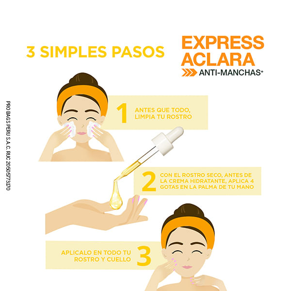 Sérum De Vitamina C Garnier Express Aclara