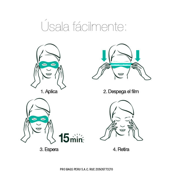 Mascarilla Para Ojos Garnier Hidra Bomb Eye Mask Coconut X Sachet
