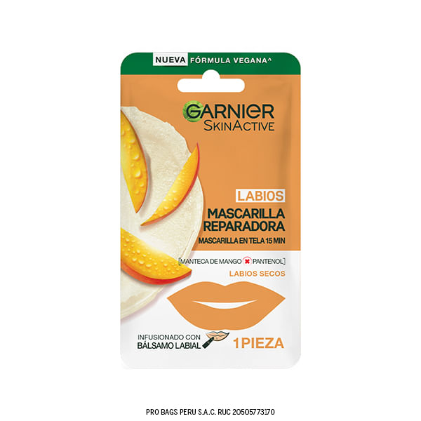Mascarilla Reparadora De Labios Garnier X Sachet