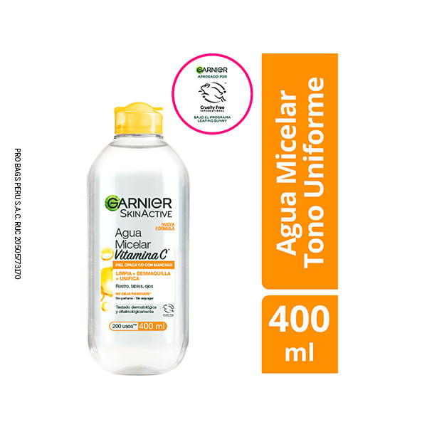 Agua Micelar Garnier Express Aclara