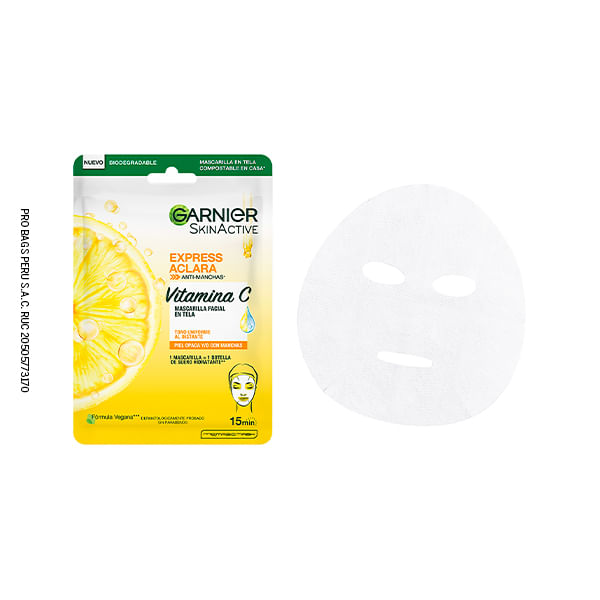 Mascarilla En Sachets Garnier Express Aclara