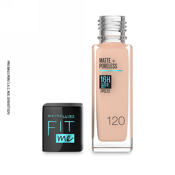 Base Maybelline Fit Me Matte + Pore Fdn 120 Classic Iv