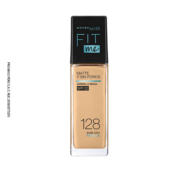 Base Maybelline Fit Me Matte + Pore Fdn 128 Warm Nude