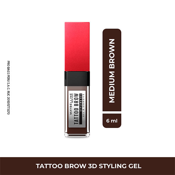 Gel De Cejas Maybelline Ny Tattoo Brow 3D Medm Brown
