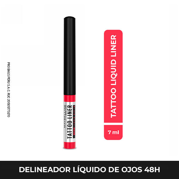 Delineador Líquido Maybelline Tattoo Liner 48H Liquid Dip-In Ultra Negro