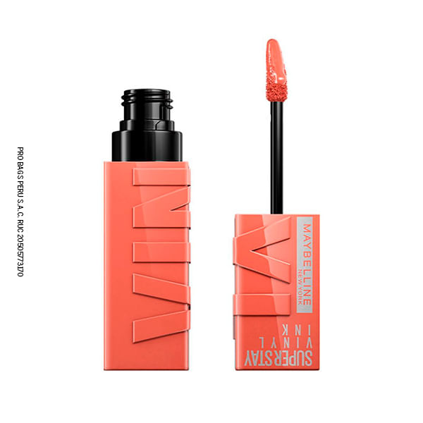 Labial Líquido Súper Stay Maybelline Vinyl Ink Tono Golden