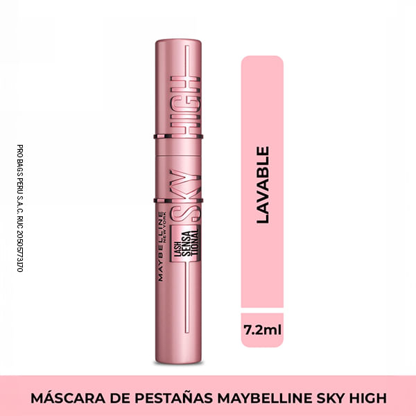 Máscara De Pestañas Maybelline Lash Sensational Sky High Wsh Very Black
