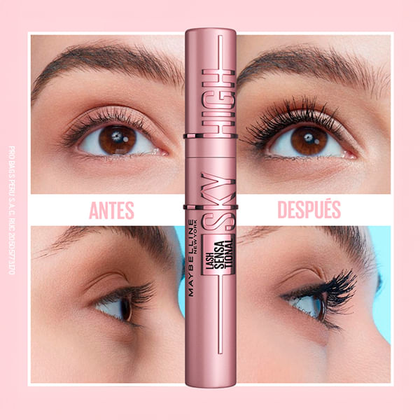 Máscara De Pestañas Maybelline Lash Sensational Sky High Wsh Very Black