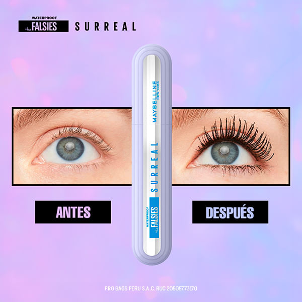 Máscara De Pestañas Maybelline Falsies Surreal Wtp Very Black