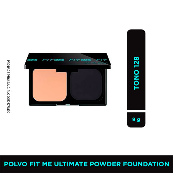 Polvo Maybelline Fit Me Ultimate Powder Fundation Tono 128 As