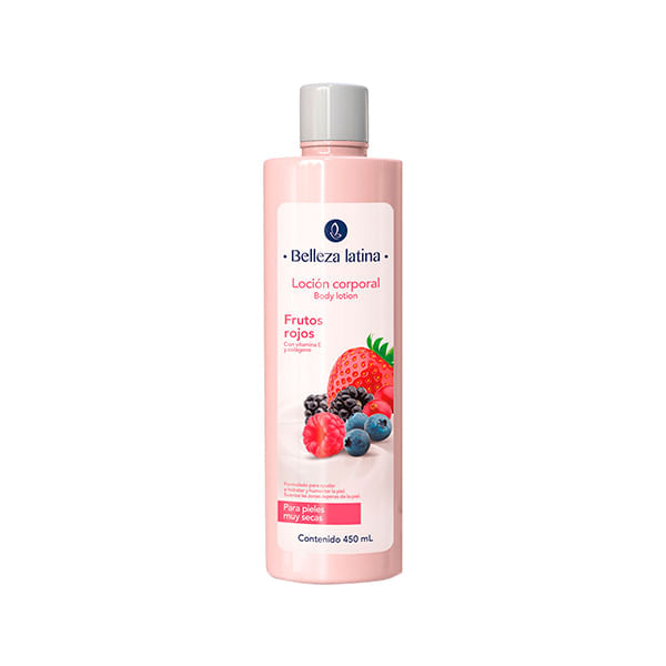 Locion Corporal Belleza Latina Frutos Rojos 450Ml