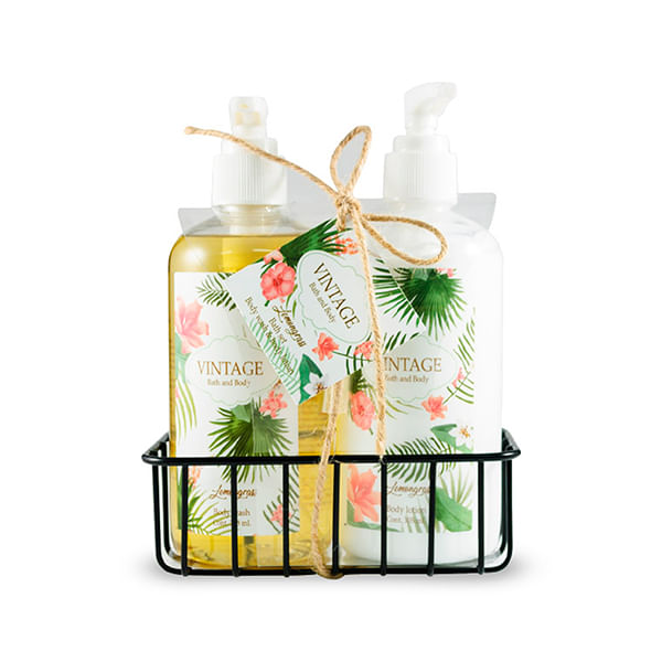Colonia Body Wash 305Ml + Body Lotion 305 Ml Lemongrass - Vintage