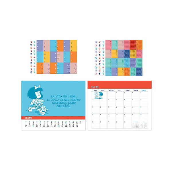Calendario 2025 Escritorio Mafalda