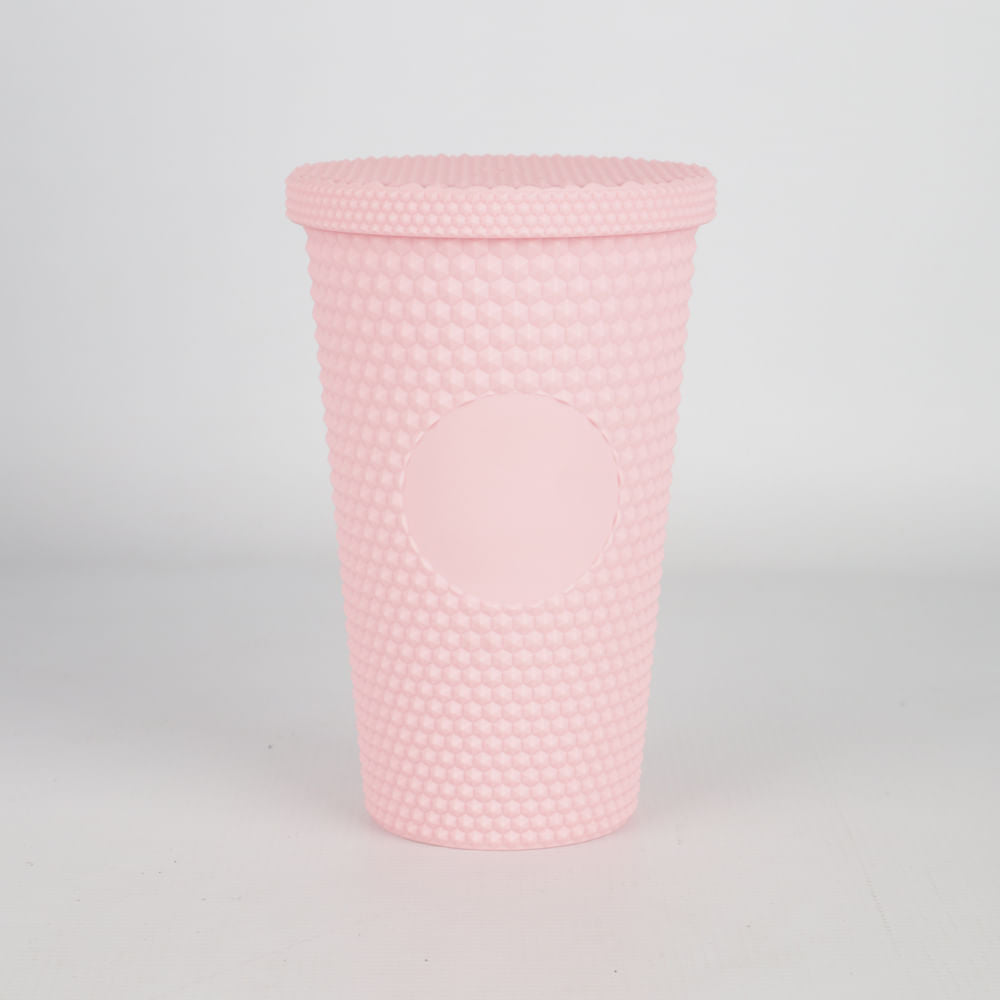 Vaso de Plástico Rosado Pastel