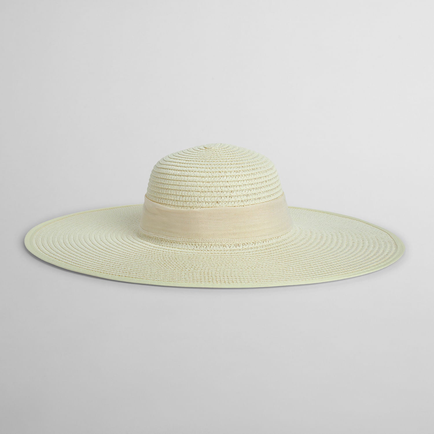 Sombrero de Playa con Lazo Marrón