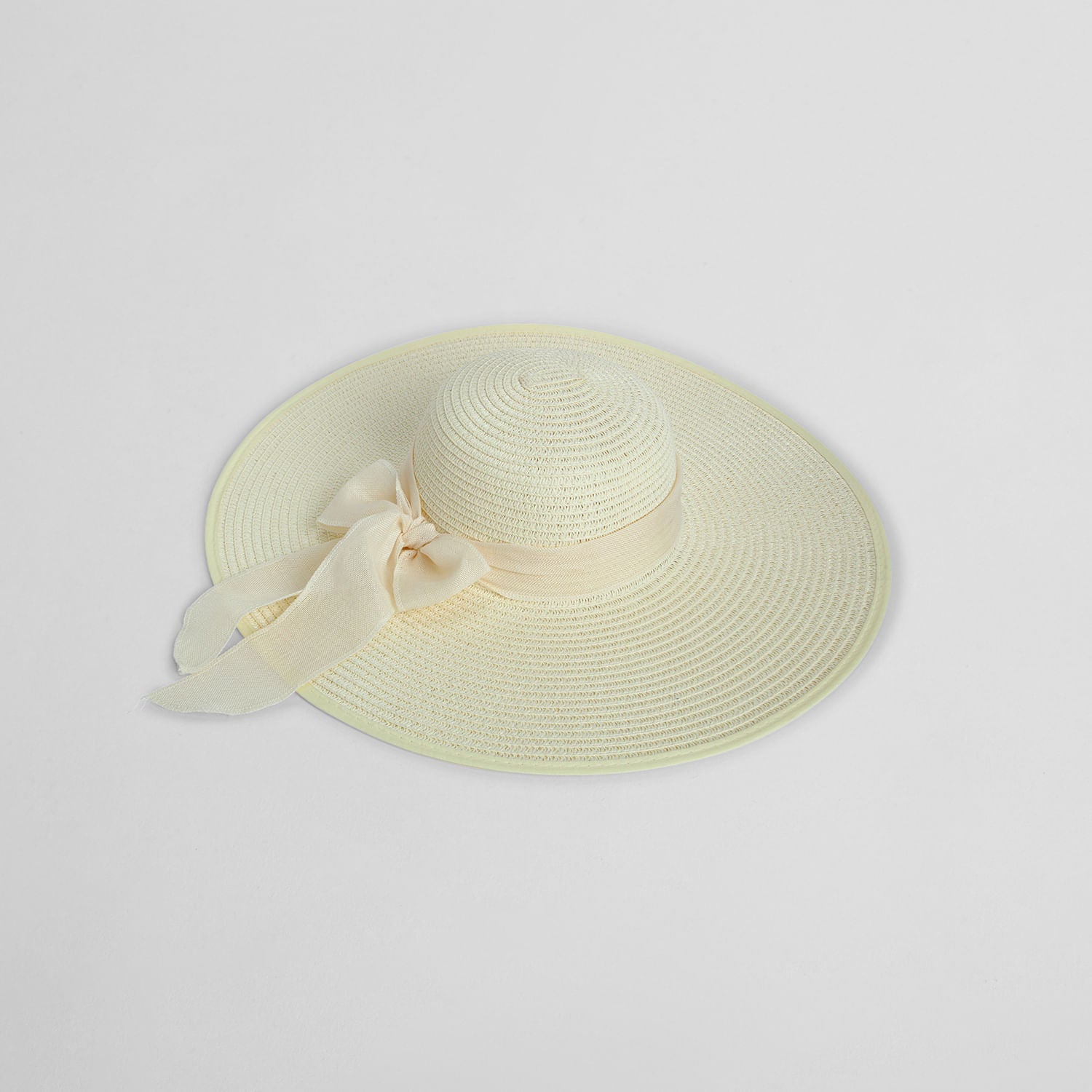 Sombrero de Playa con Lazo Marrón