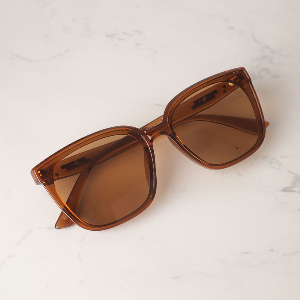 Lentes de Sol Oversize - Lentes Marrón