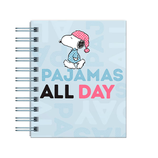Libreta A6 Tapa Dura Cuadriculado Ochenta Hojas Snoopy