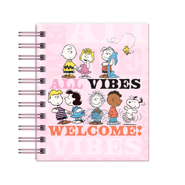 Libreta A6 Tapa Dura Cuadriculado Ochenta Hojas Snoopy