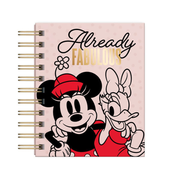 Libreta A6 Tapa Dura Cuadriculado 80 Hojas Disney Iconic