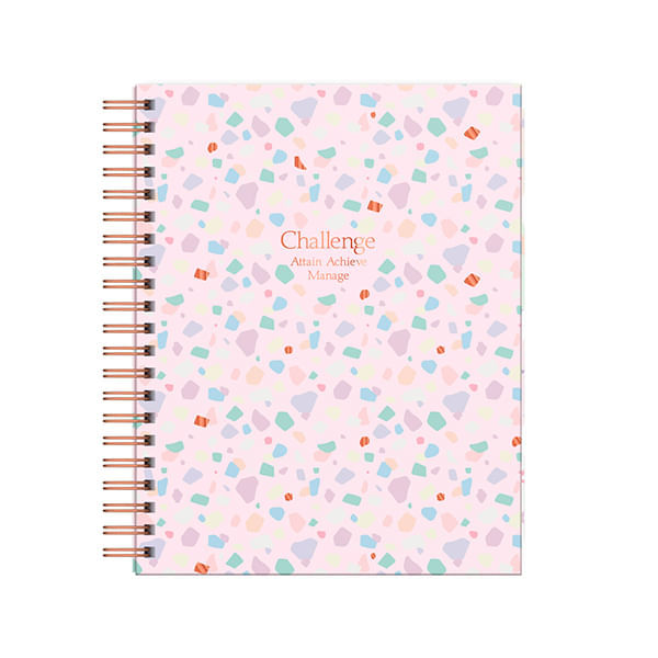 Cuaderno A4 Tapa Dura Cuadriculado 160 Hojas Pastel