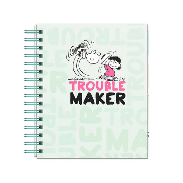 Cuaderno A5 Tapa Dura Cuadriculado 160 Hojas Snoopy